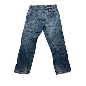 Southpole Jeans Vtg Mens Size 34x30 Faded Dark Wash Y2K Straight Leg Baggy